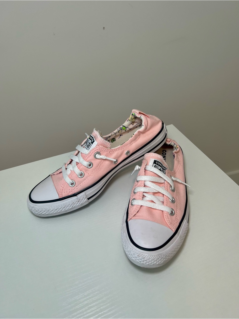 Converse Chuck Taylor All Star Shoreline Slip On Peach Pink Sneakers Women’s 8